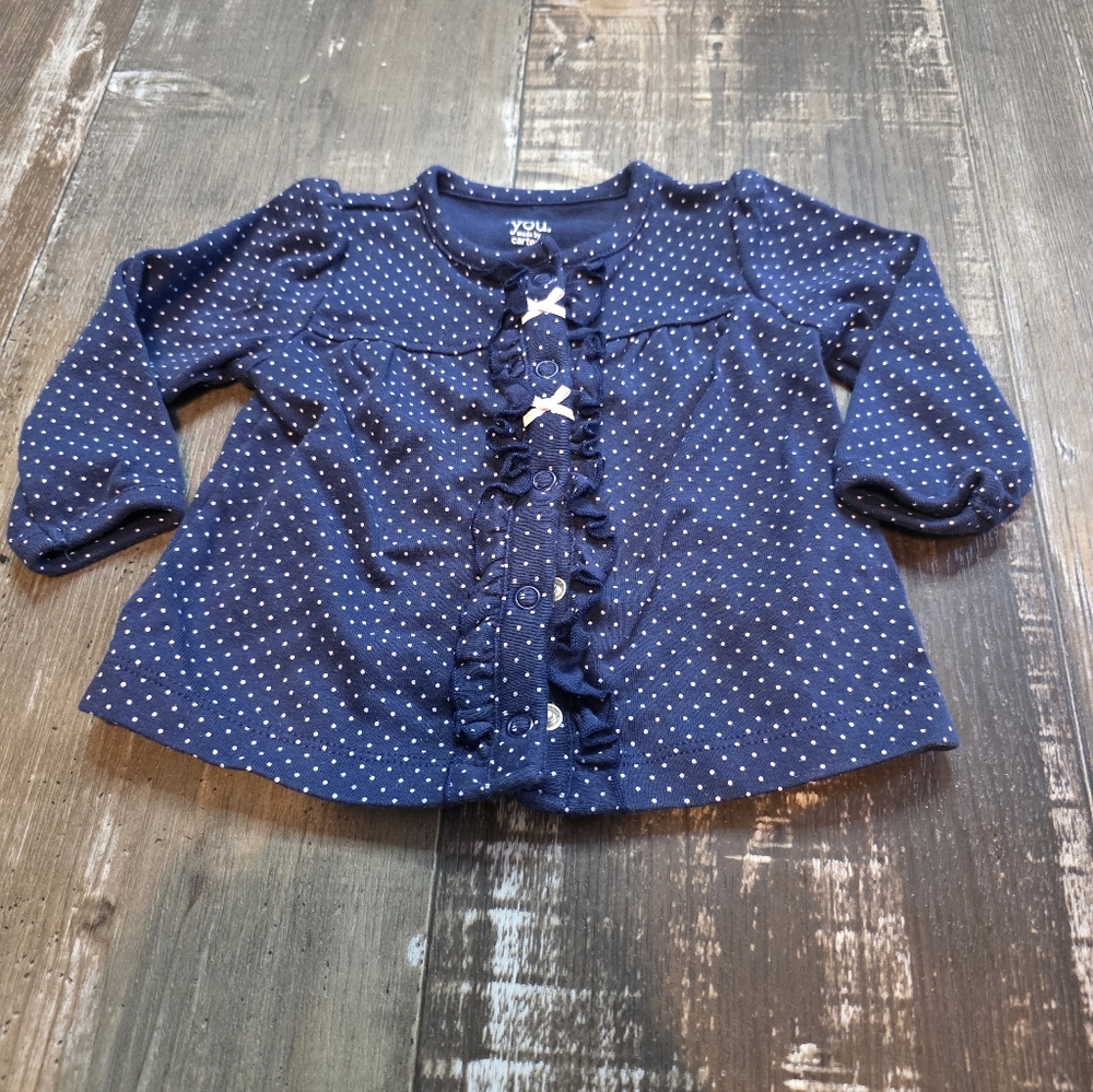 Carter's Navy Blue Polka Dot Blouse